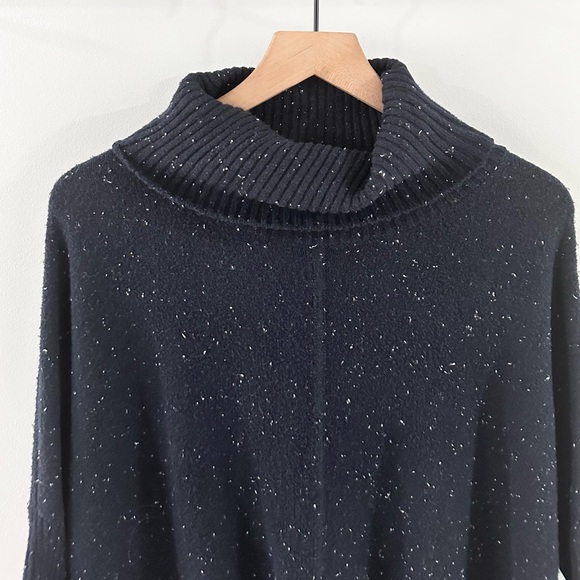 Loft Dolman Sleeve Navy Speckled Tunic Sweater Size XS - Picture 5 of 6